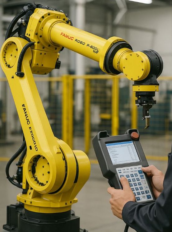 産業用ロボットアームの制御 - ティーチングペンダントによる操作
